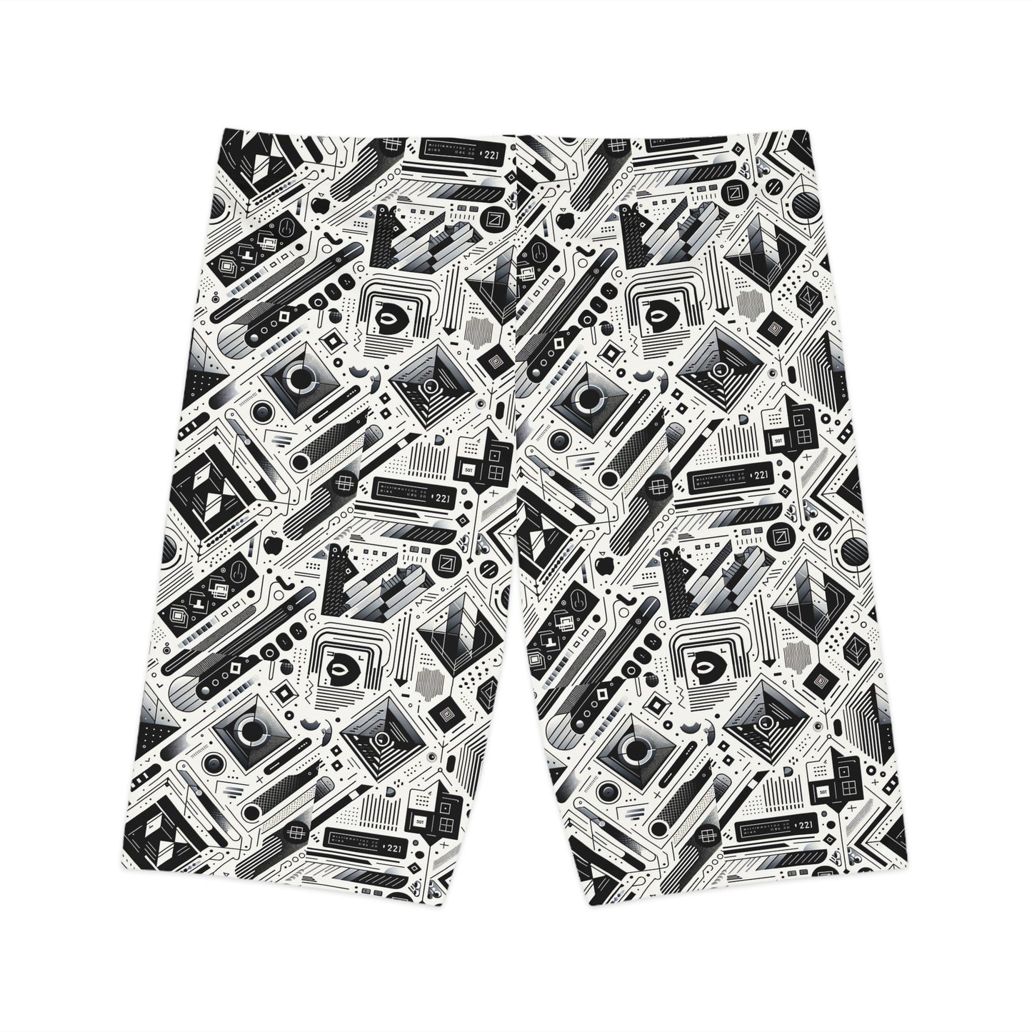 Tech Minimalism Minimalist Tech Women's Bike Shorts - 8404 Design-72