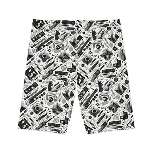 Tech Minimalism Minimalist Tech Women's Bike Shorts - 8404 Design-72