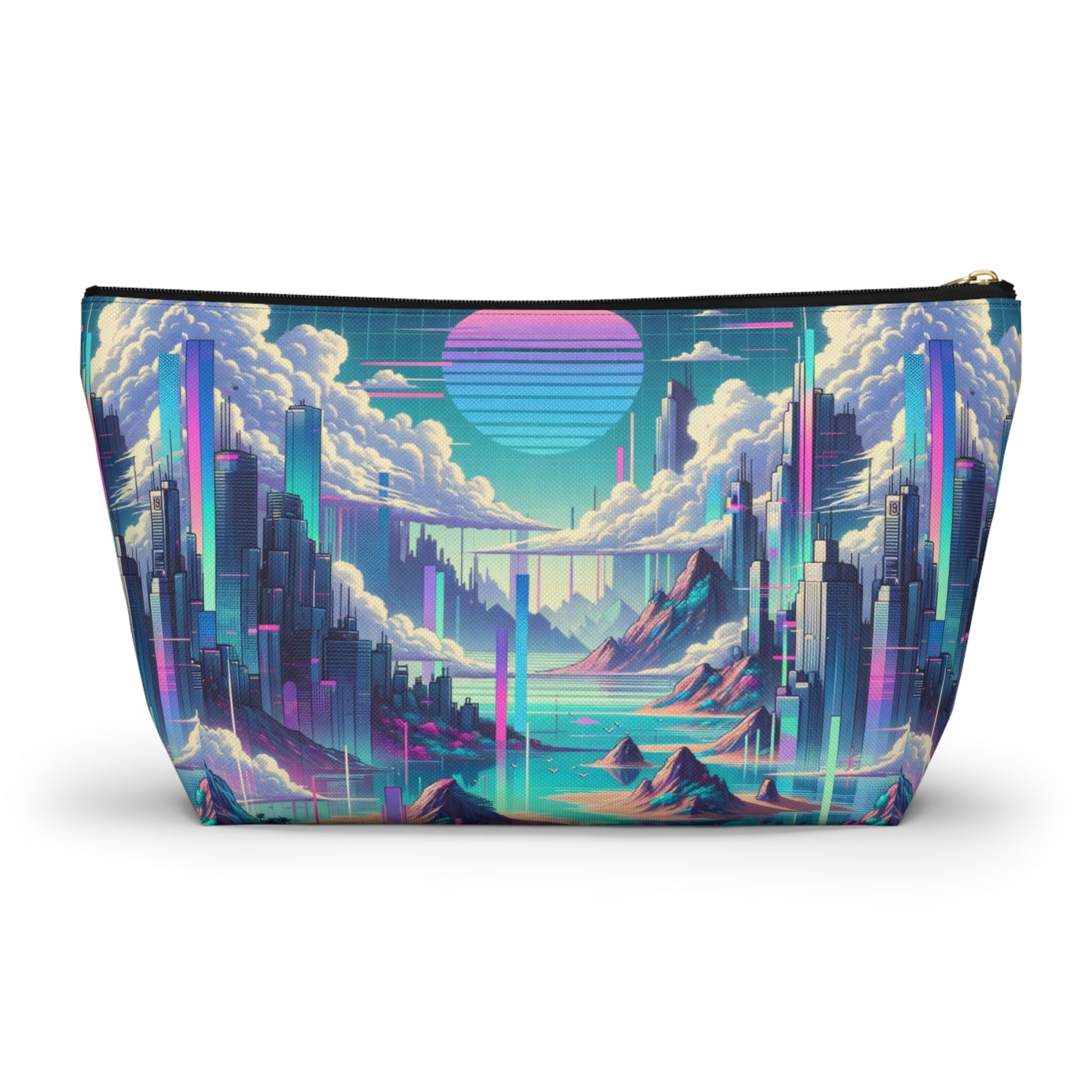 Digital Dreamscapes Digitally-Inspired Streetwear With a Dreamy, Surreal Twist Accessory Pouch W T-Bottom - 8404 Design-53
