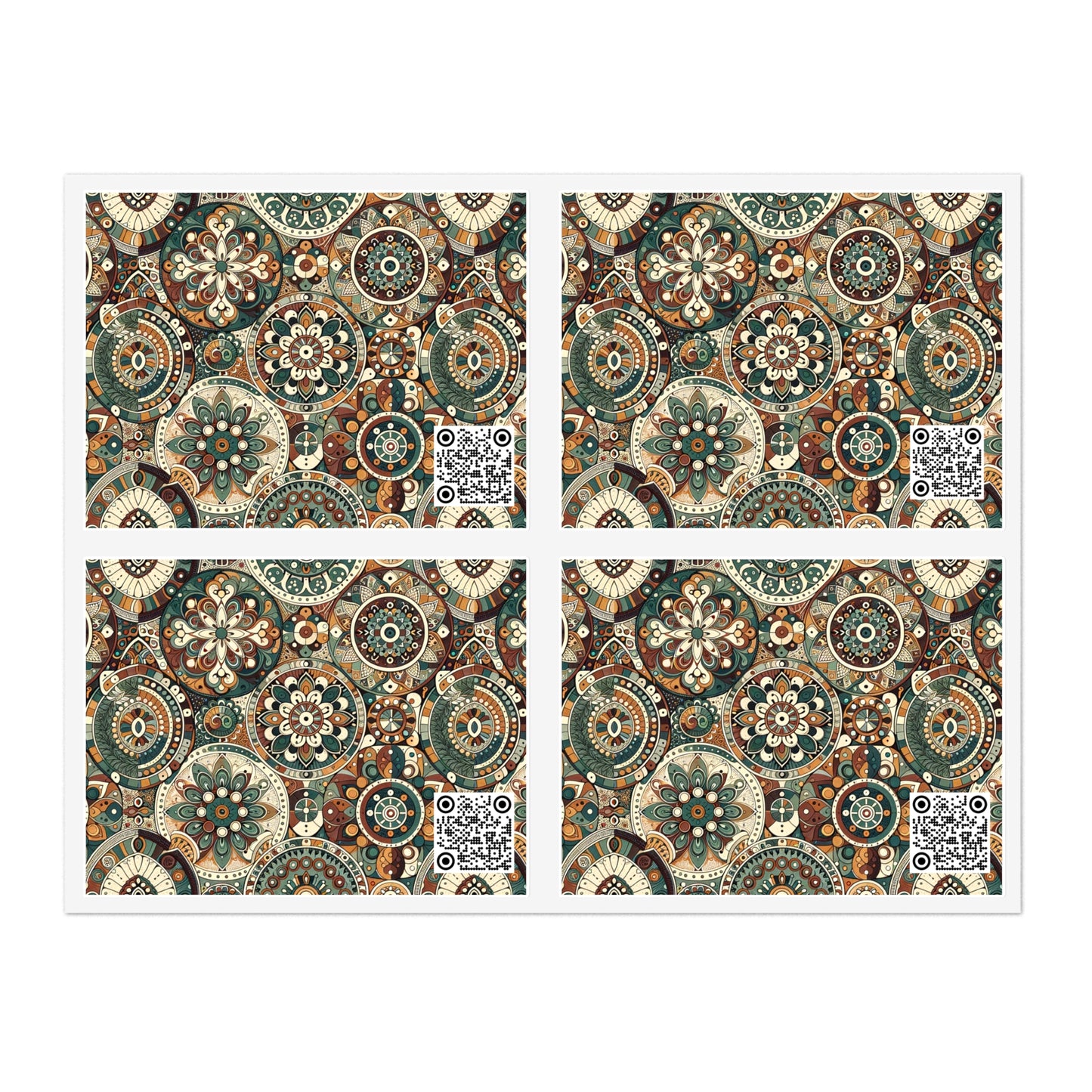 Cultural Artisanal Fusion Cultural Artisanal Streetwear Sticker Sheets - 8404 Design-61