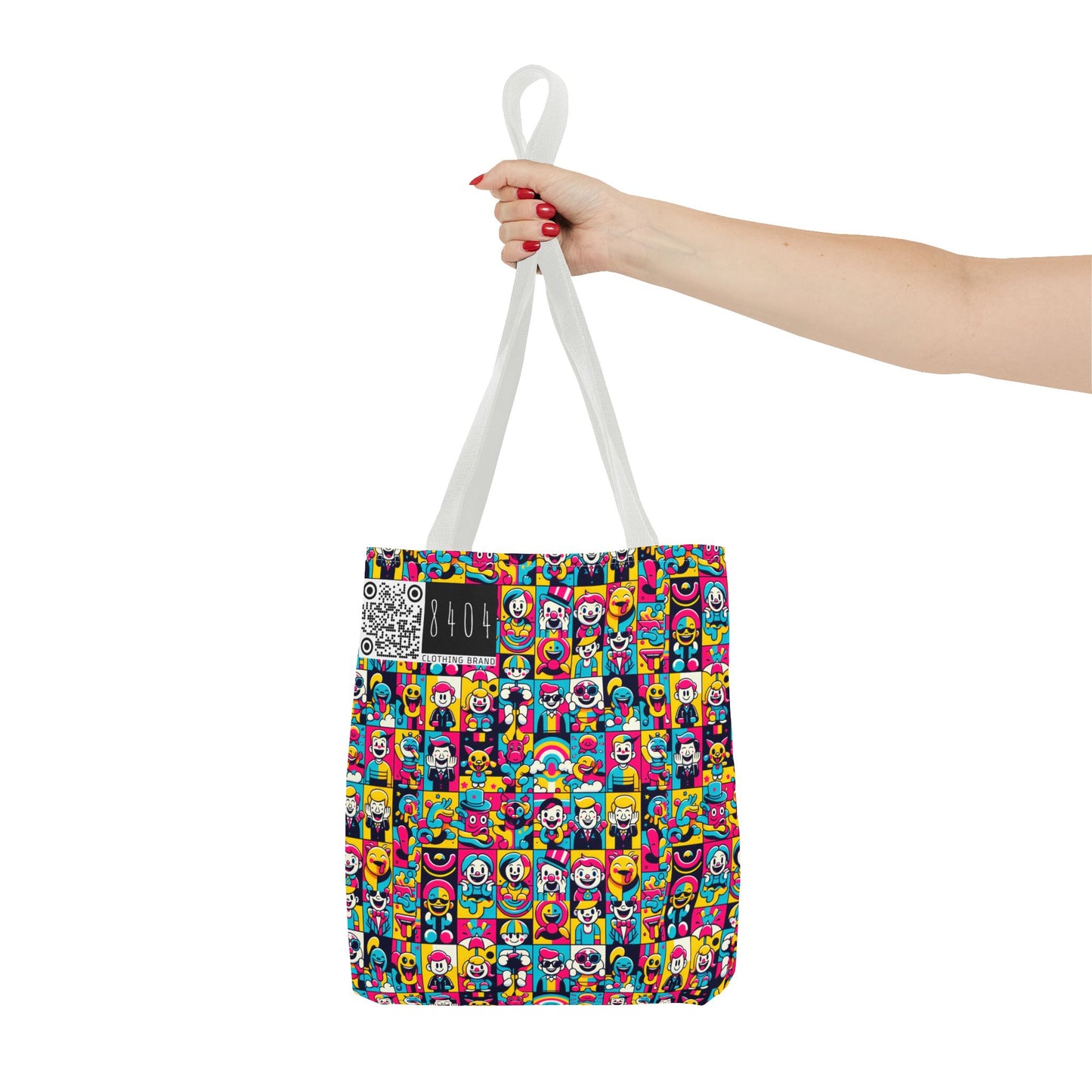 Neon Pop Playful Pop Culture Mashup Tote Bag - 8404 Design-60
