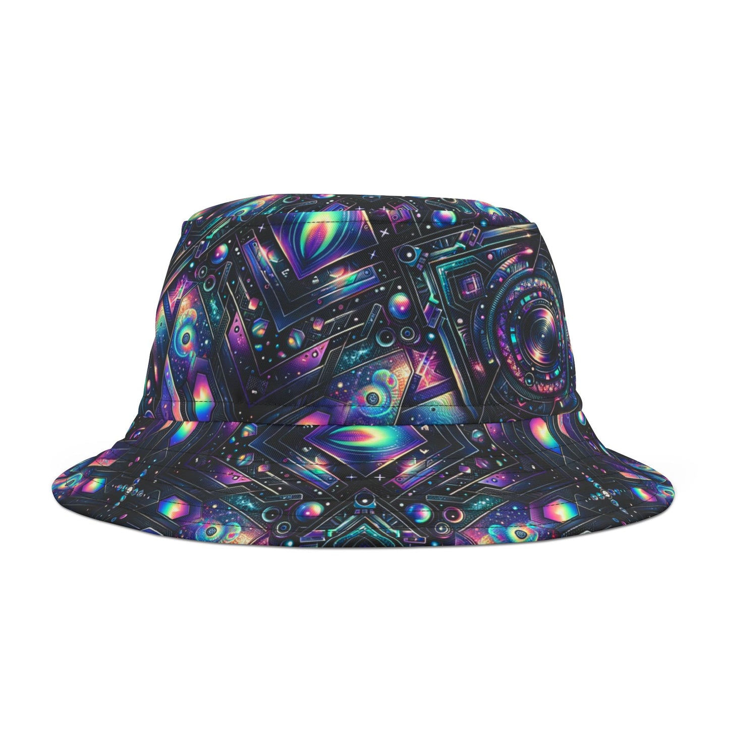 Galactic Hues Tech-Forward Cosmic Fusion Bucket Hat - 8404 Design-58