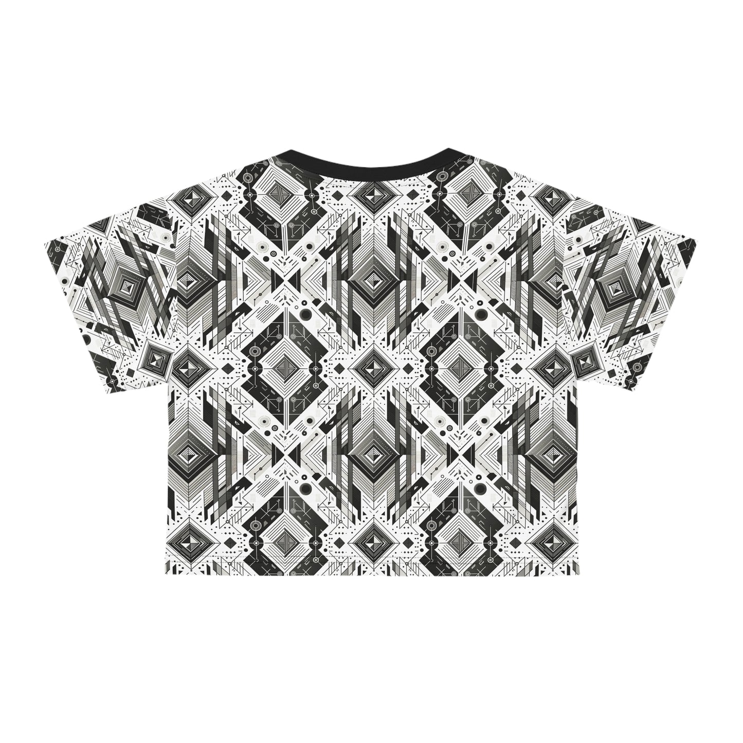 Digital Minimalism Minimalist Tech Crop Tee - 8404 Design-51