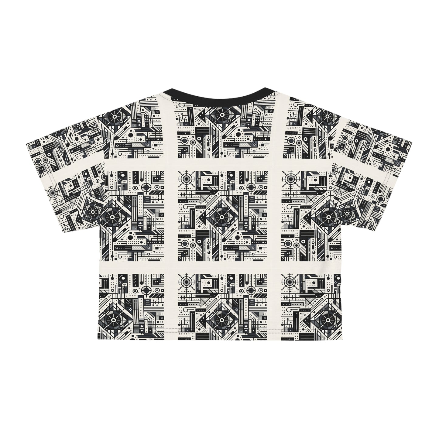 Digital Minimalism Minimalist Tech Crop Tee - 8404 Design-47