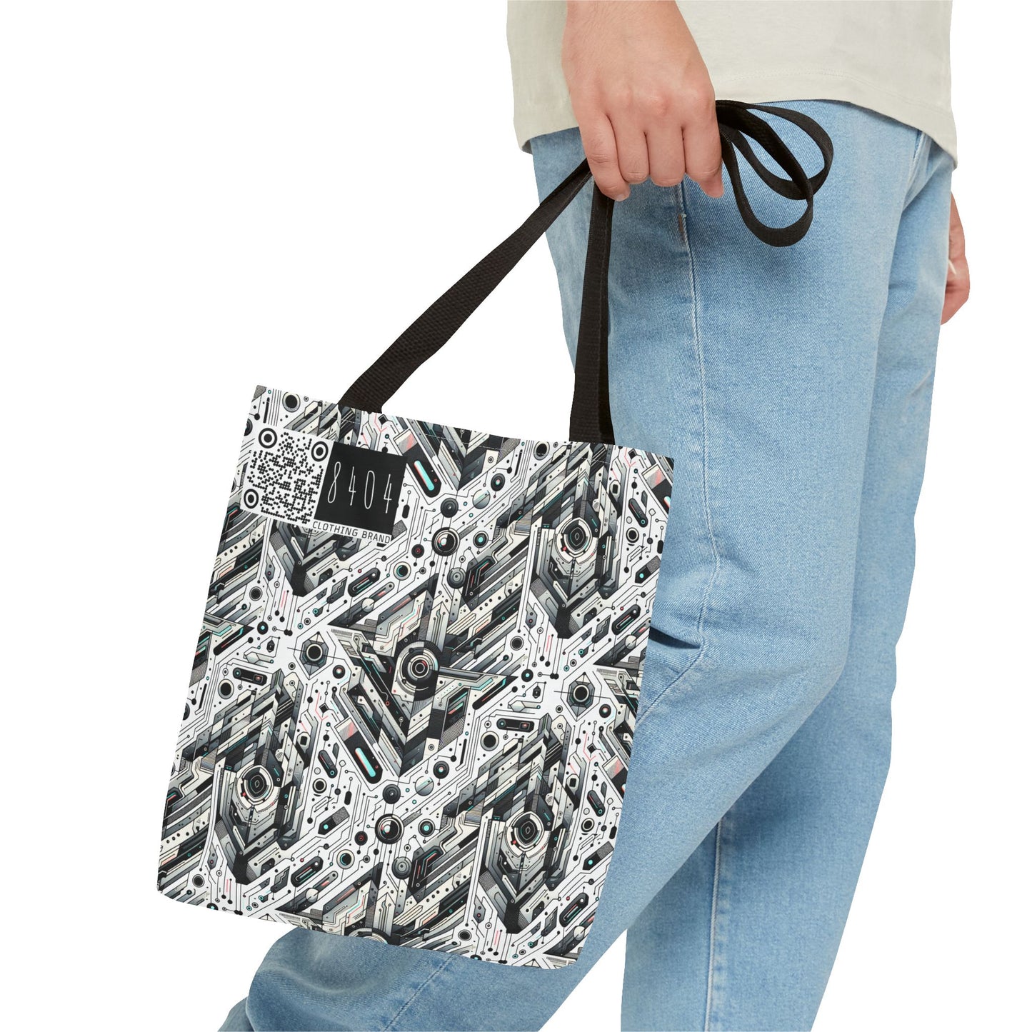 Tech-Infused Streetwear Tech-Forward Minimalism Tote Bag - 8404 Design-51