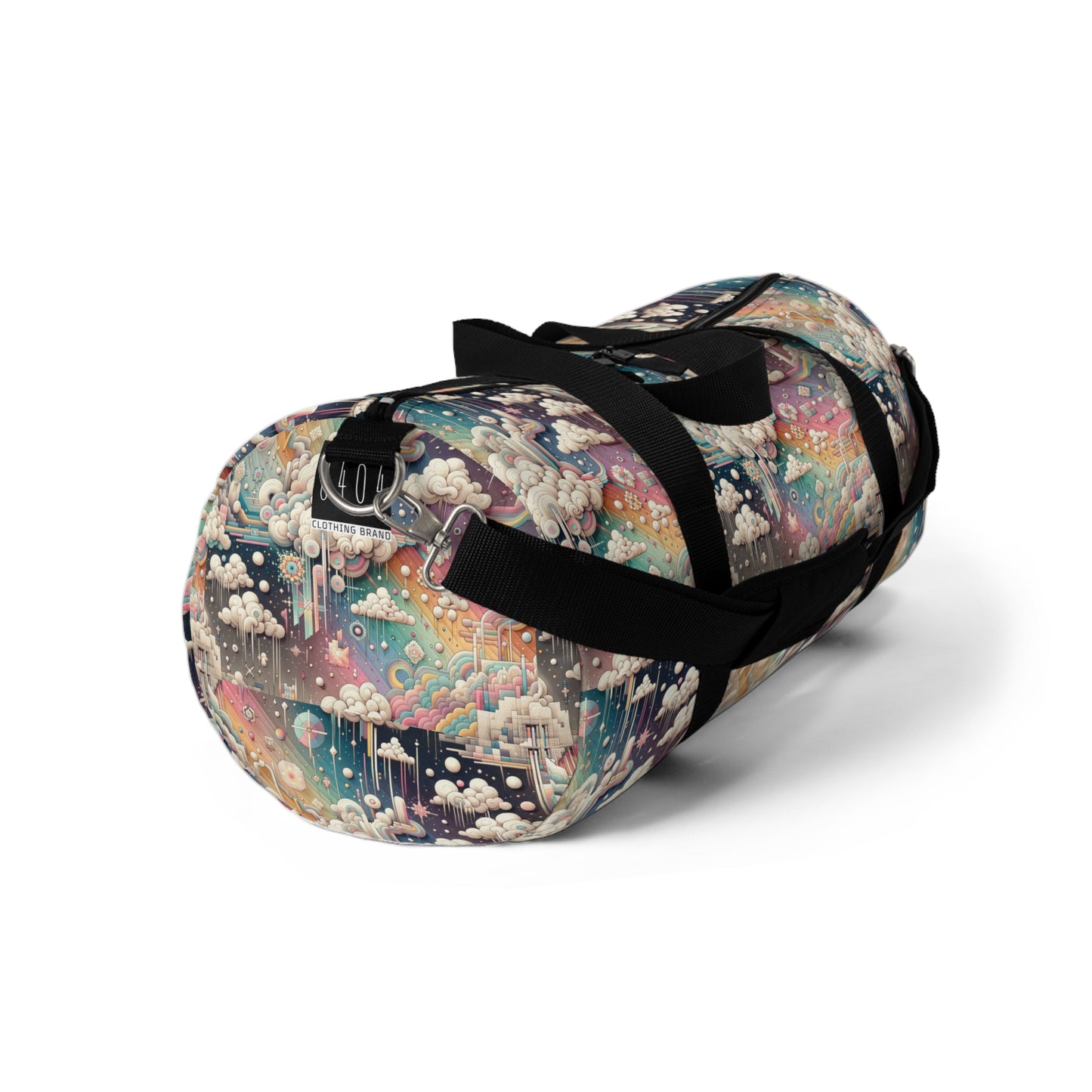 Digital Dreamland Whimsical and Nostalgic Streetwear With a Digital Twist Duffel Bag - 8404 Design-52