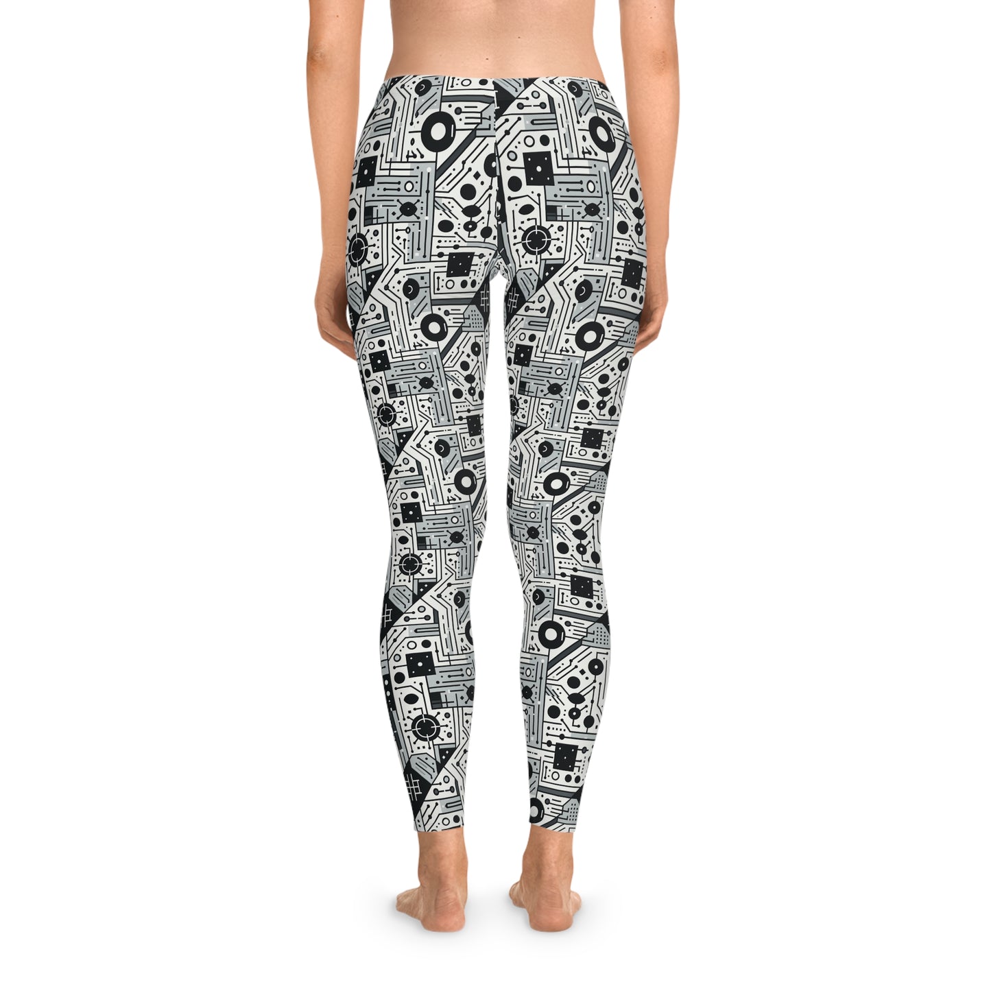 Digital Minimalism Minimalist Tech Stretch Leggings - 8404 Design-48