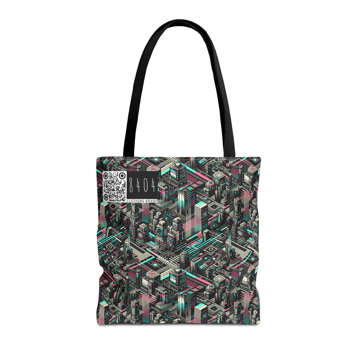 Digital Dreamland Tech-Inspired Streetwear Tote Bag - 8404 Design-51