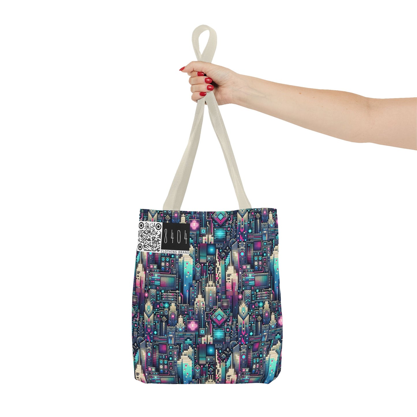Digital Renaissance Tech-Forward Maximalism Tote Bag - 8404 Design-56