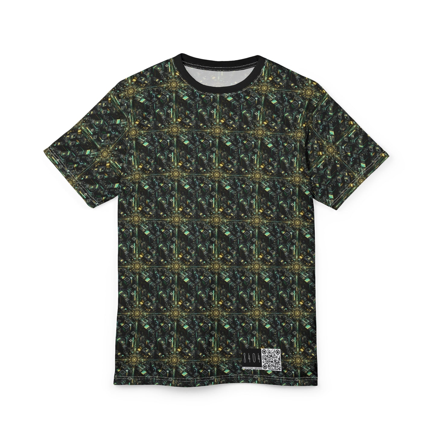Tech Noir Graphics Tech-Inspired Streetwear Unisex Cut & Sew Tee - 8404 Design-66