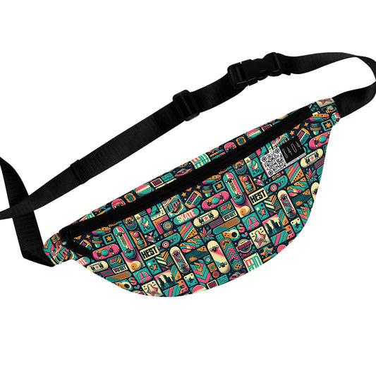 Skate Culture Revival Urban Retro Cool Fanny Pack - 8404 Design-61