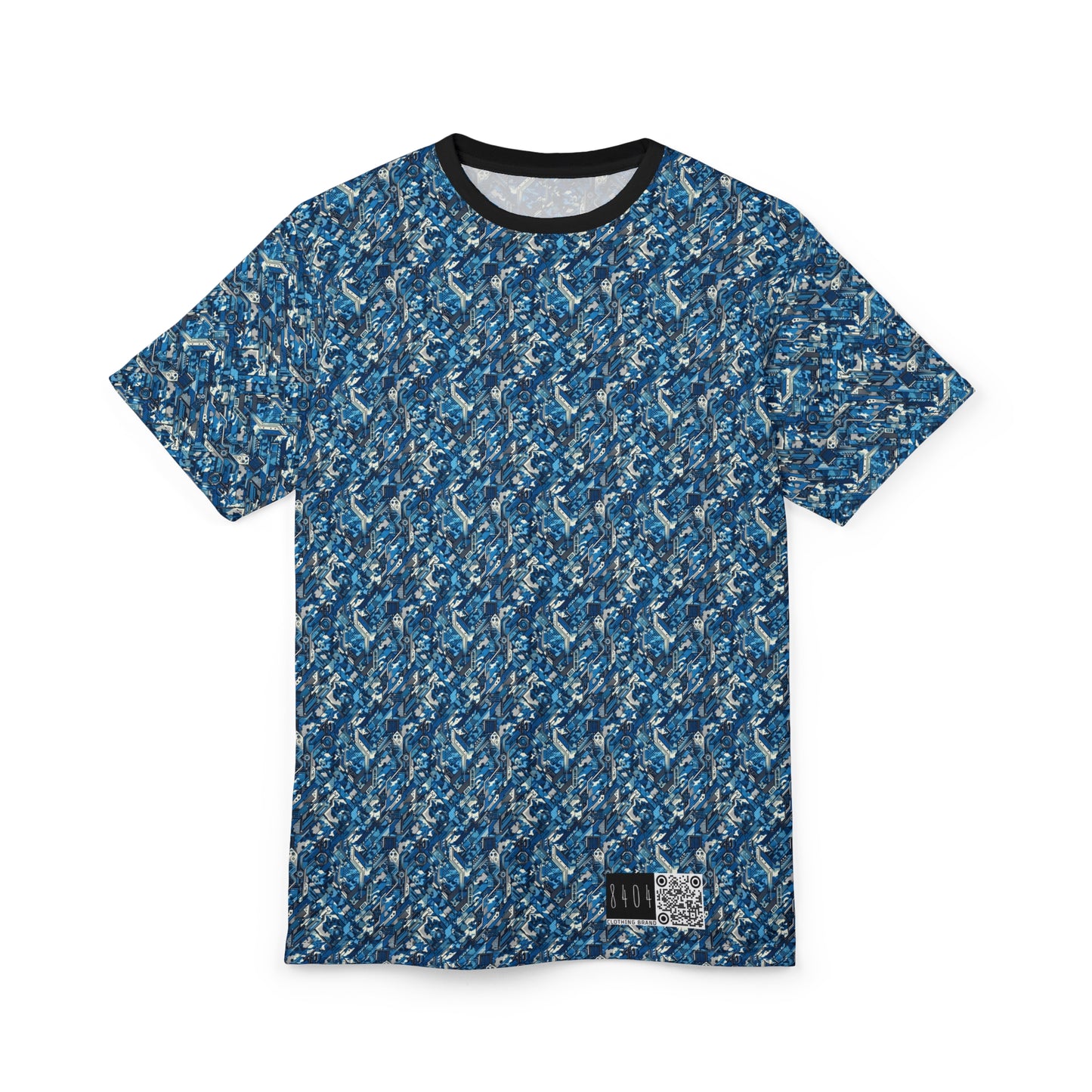 Tech Urban Camo Tech-Forward Streetwear With a Futuristic Military Edge Unisex Cut & Sew Tee - 8404 Design-39