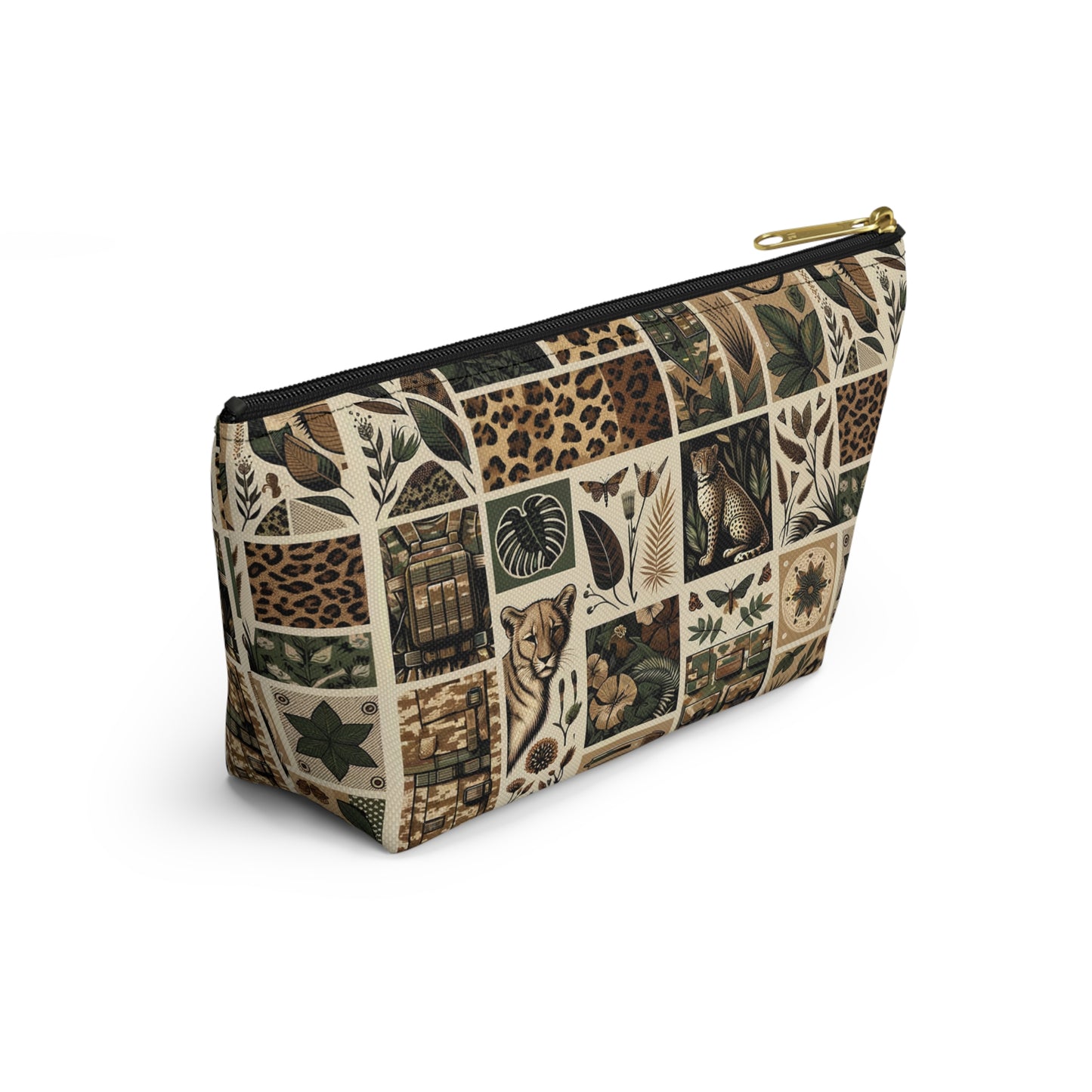 Streetwear Safari Urban Jungle Explorer Accessory Pouch W T-Bottom - 8404 Design-51