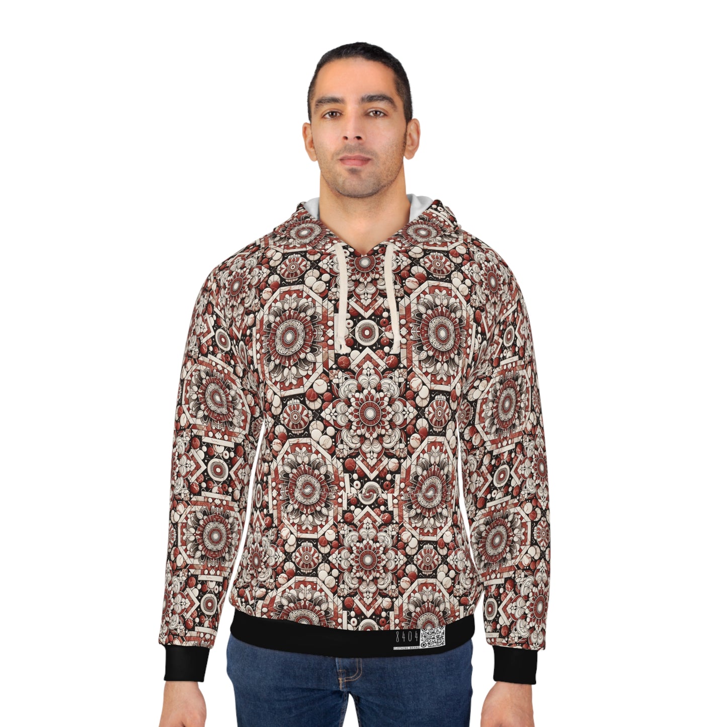 Neo Jomon Sculptural Aesthetics Artisanal Streetwear Pullover Hoodie - 8404 Design-55
