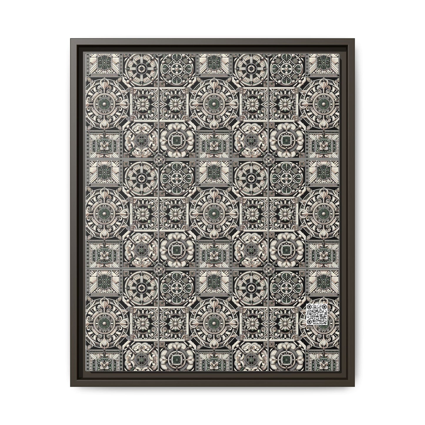 Cyber Garden Party Tech Garden Extravaganza Matte Canvas, Framed (multi-Color) - 8404 Design-45 A