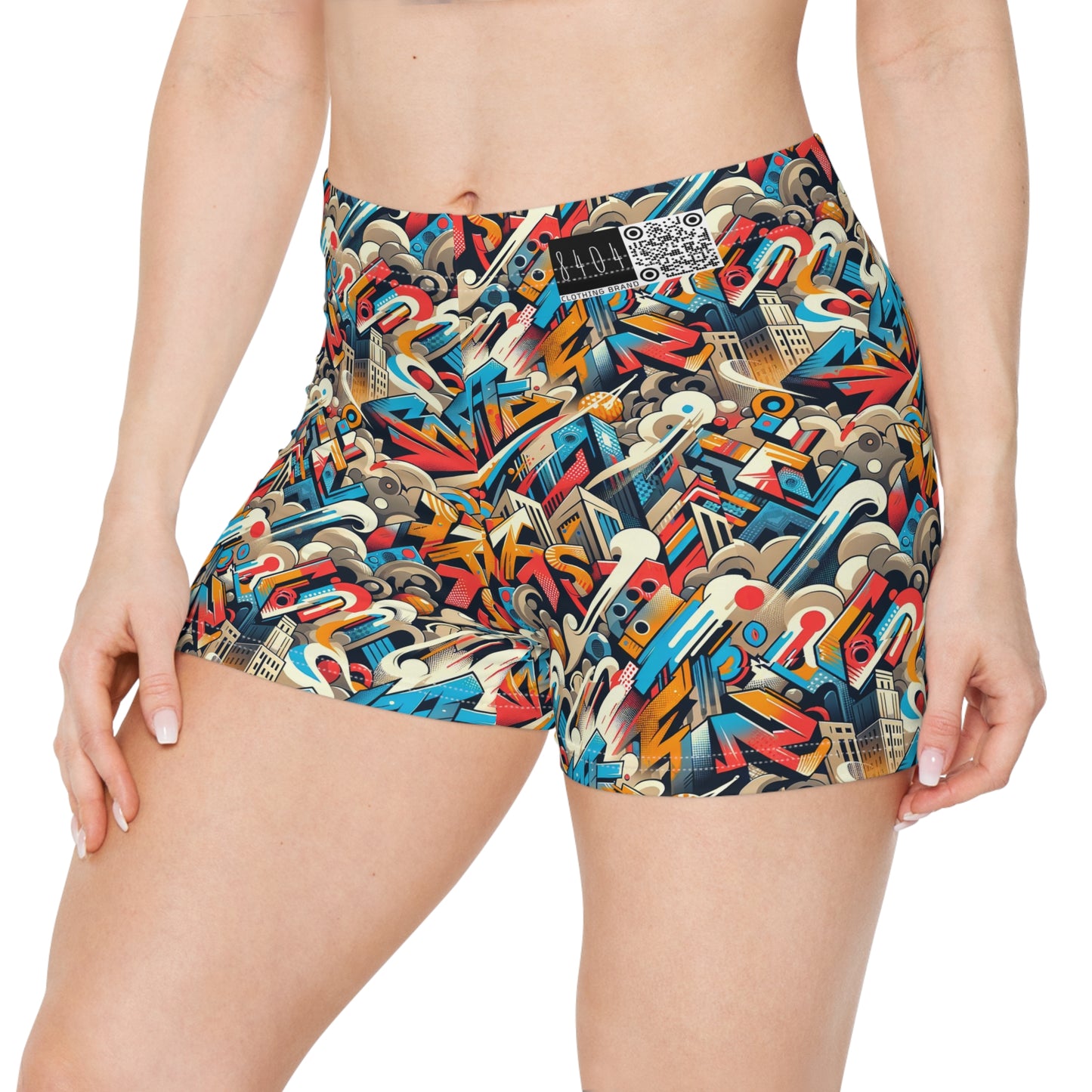Neo-Traditional Street Art Modern Street Art Fusion Women's Shorts - 8404 Design-44