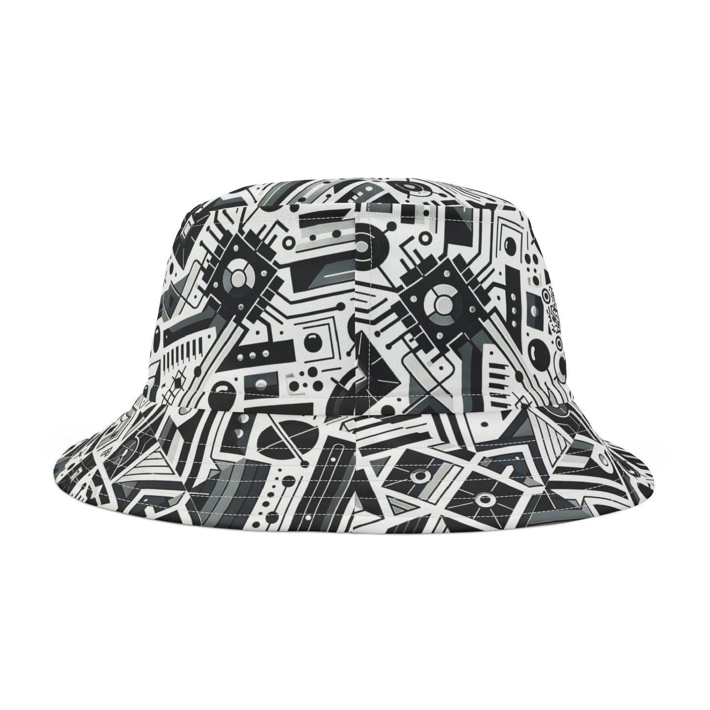 Digital Minimalism Minimalist Tech Bucket Hat - 8404 Design-62