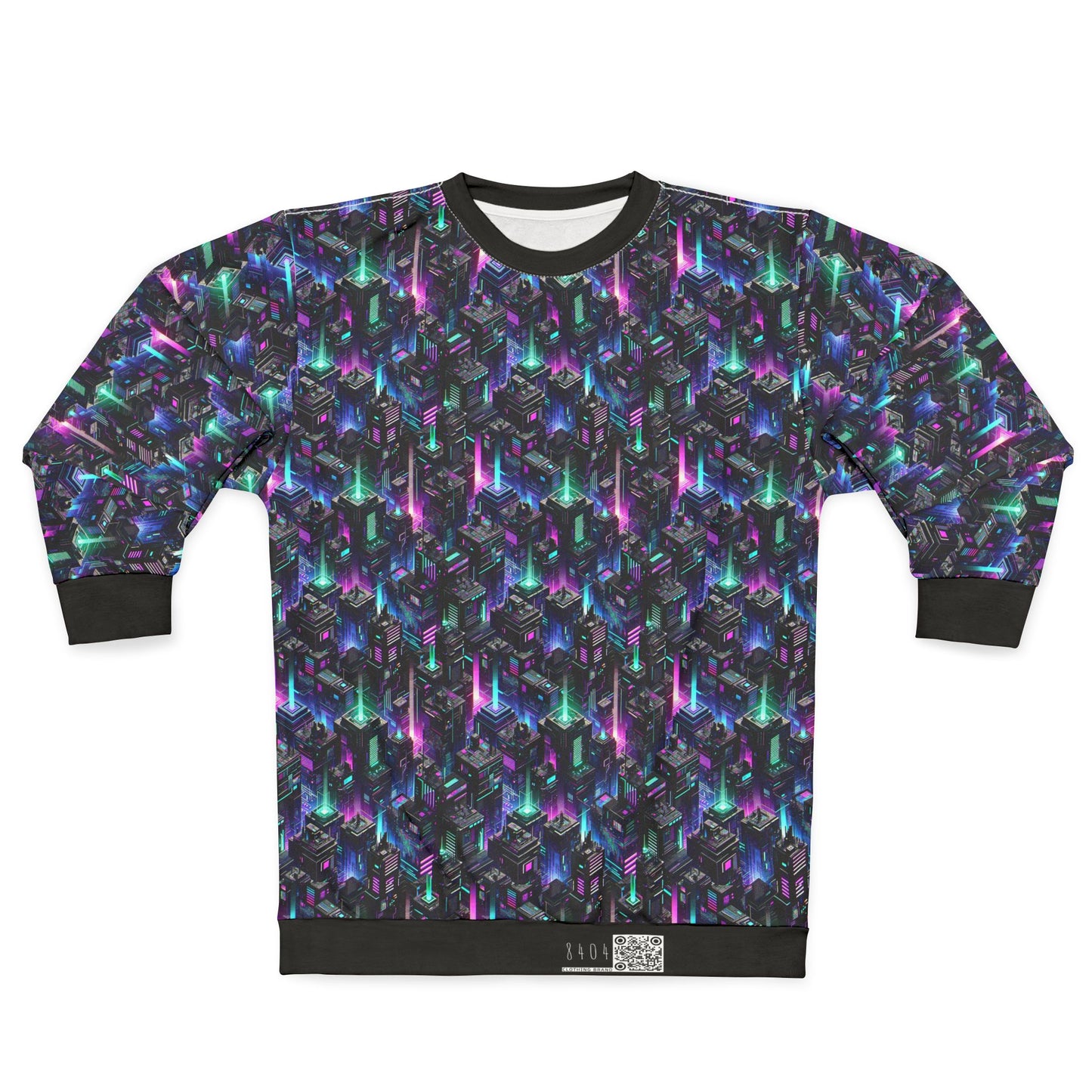 Tech Noir Graphics Futuristic Tech Aesthetics Sweatshirt - 8404 Design-55