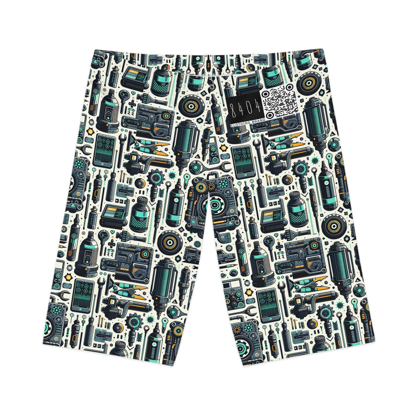 Tech Utility Fusion Modern Tech Streetwear Women's Bike Shorts - 8404 Design-53