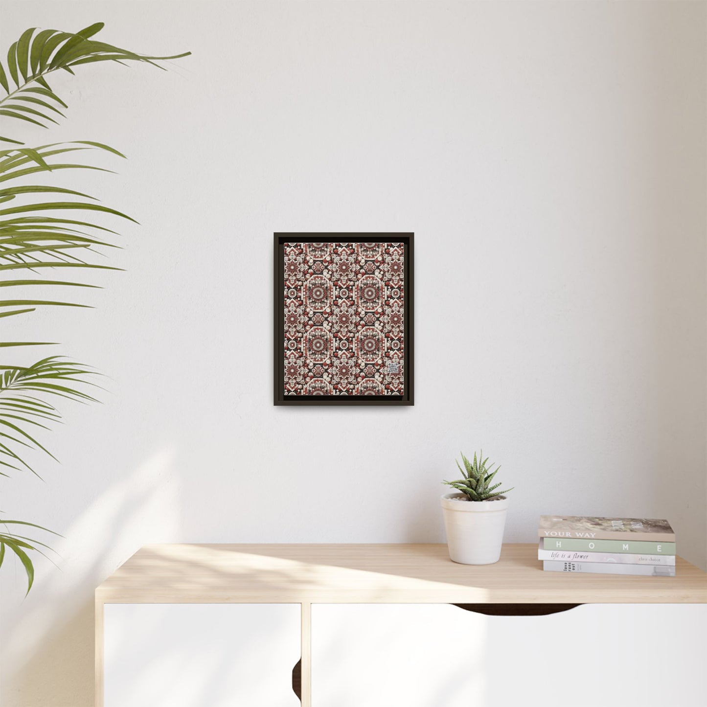 Neo Jomon Sculptural Aesthetics Artisanal Streetwear Matte Canvas, Framed (multi-Color) - 8404 Design-55 A