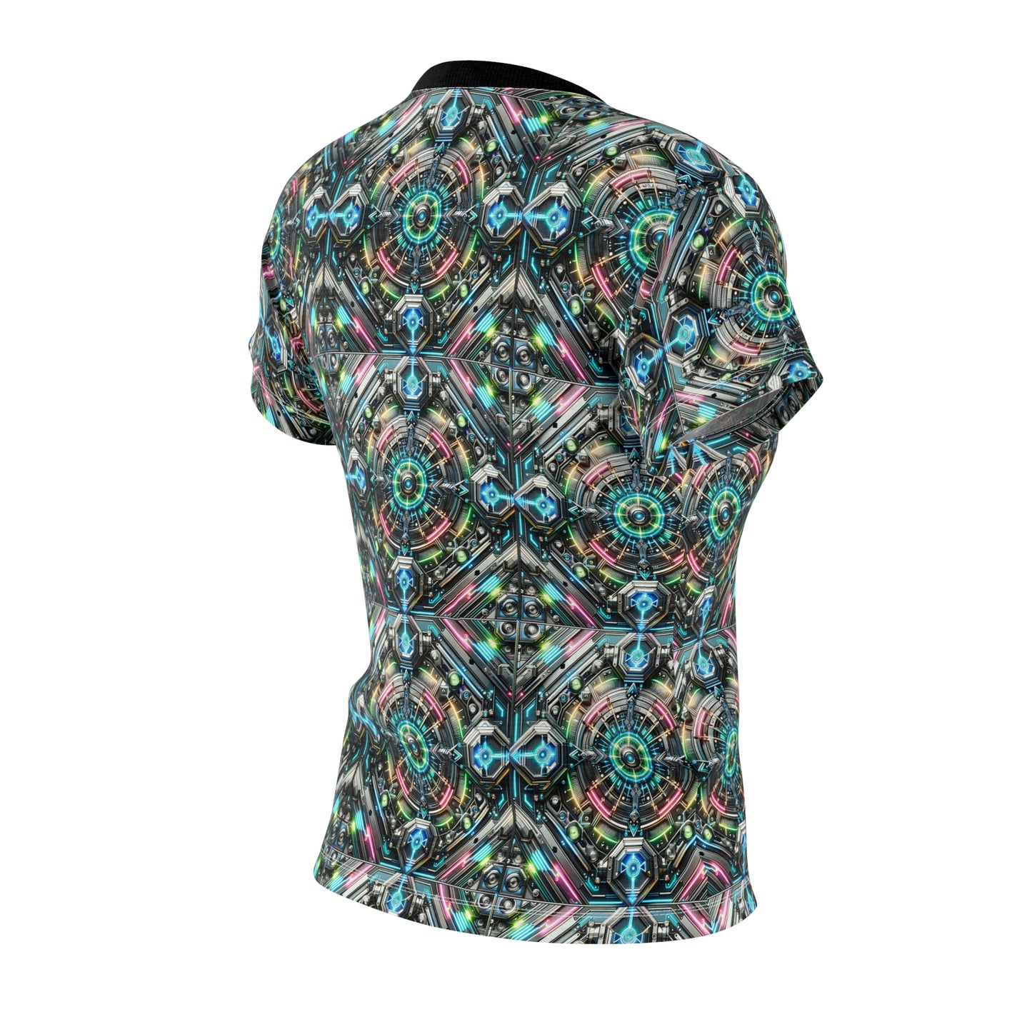 Tech-Infused Futurism Futuristic Tech Women's Cut & Sew Tee - 8404 Design-53