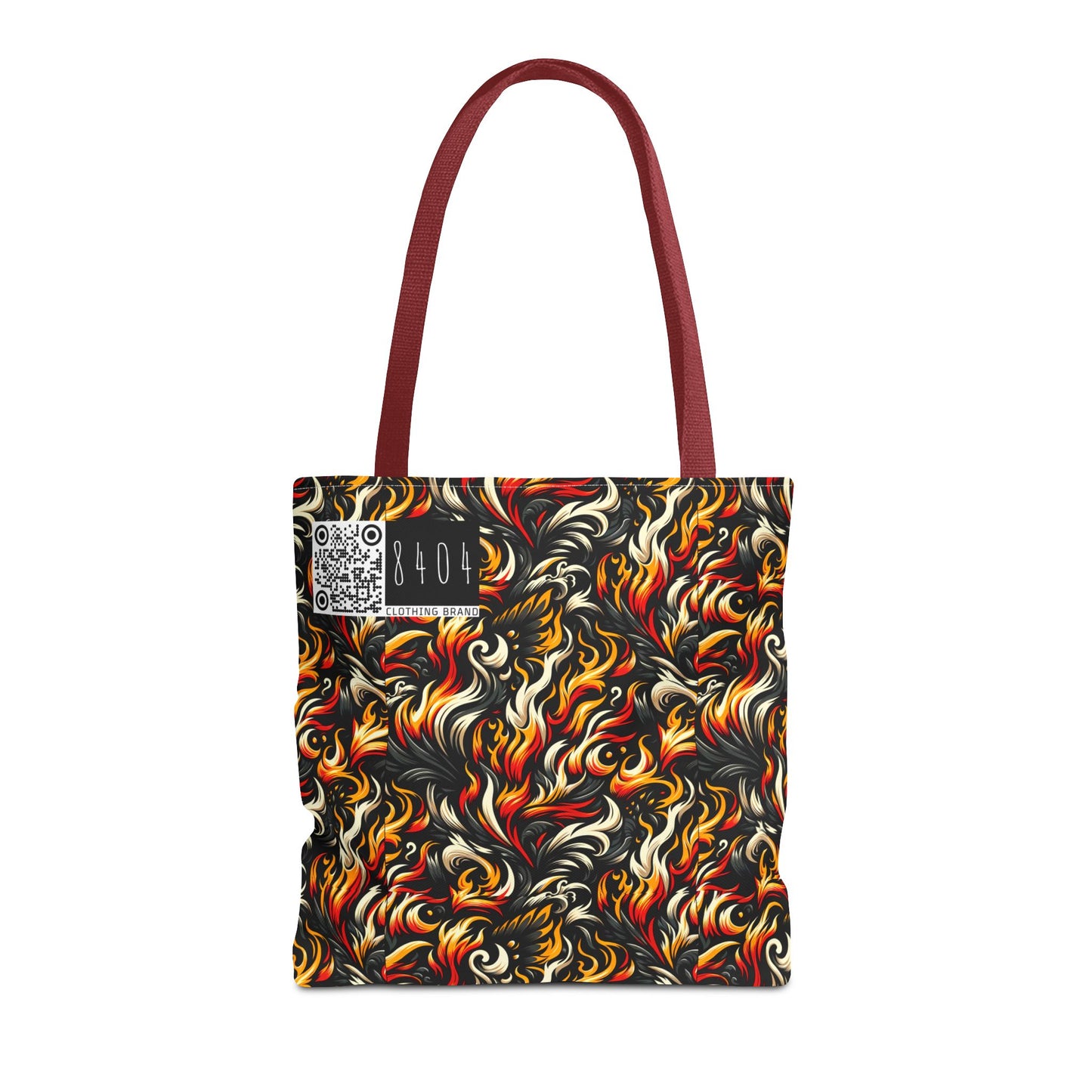 Fire & Flames Bold Streetwear Statement Tote Bag - 8404 Design-55