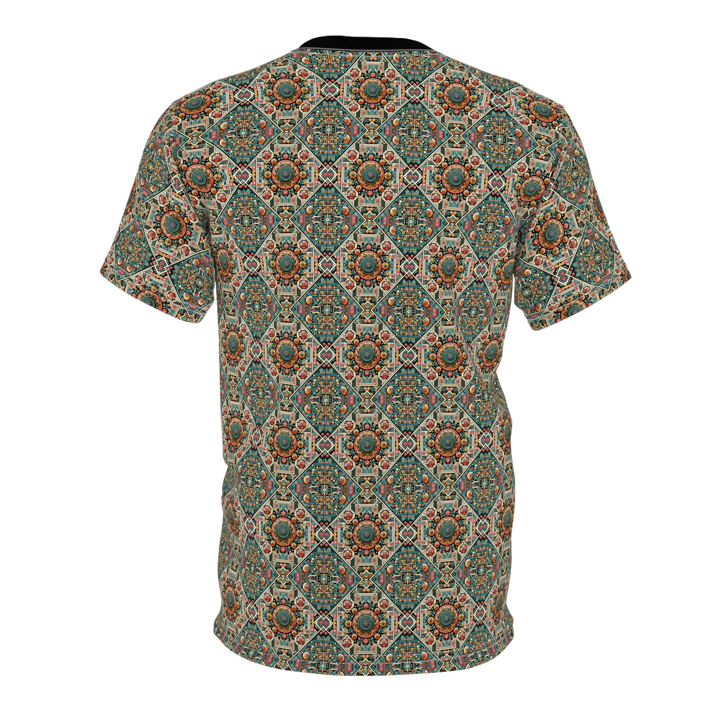Cultural Fusion Tech Blend of Cultural Heritage With Tech-Inspired Elements Unisex Cut & Sew Tee - 8404 Design-74