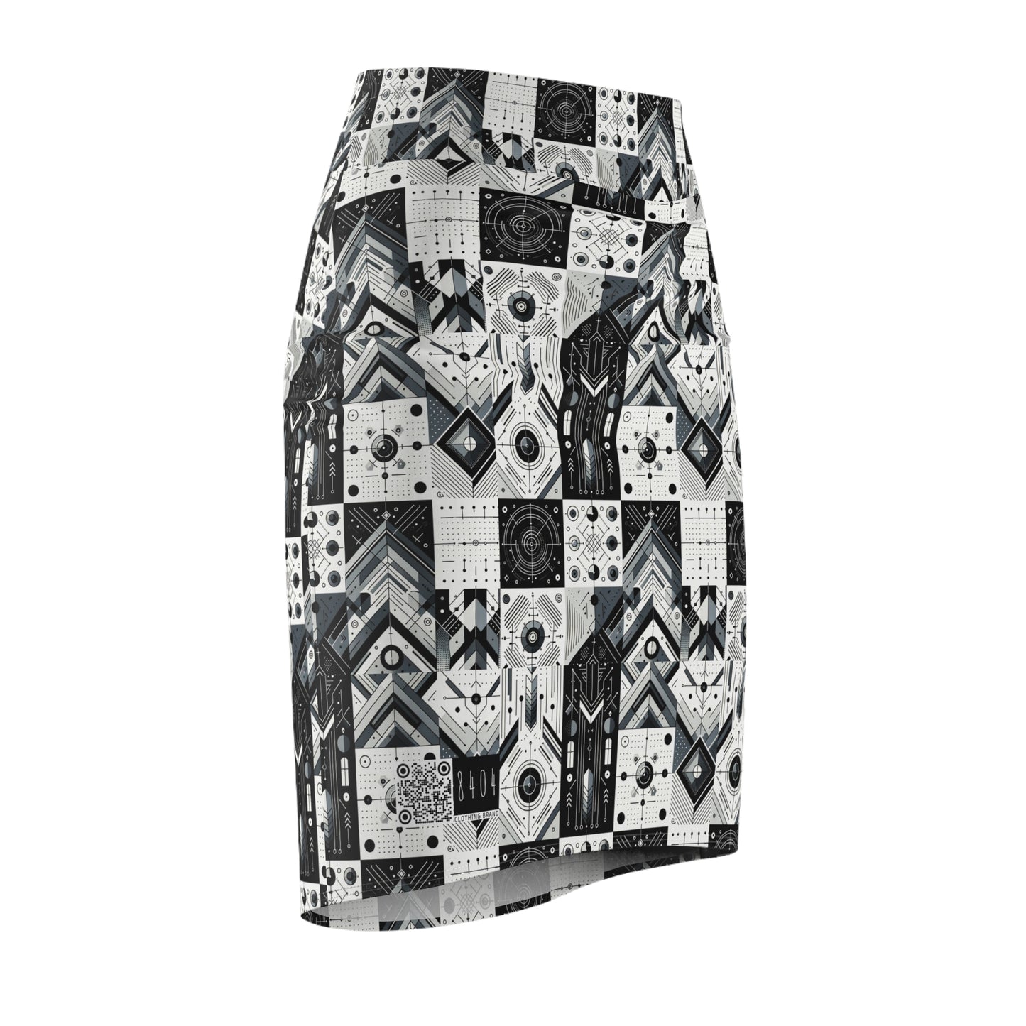 Digital Minimalism Minimalist Tech Women's Pencil Skirt - 8404 Design-50