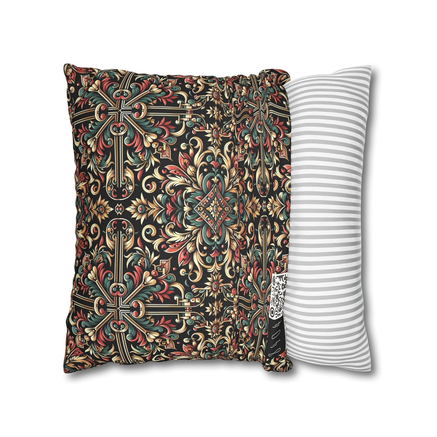 Streetwear Renaissance Artistic Clash of Old and New Faux Suede Square Pillowcase - 8404 Design-46
