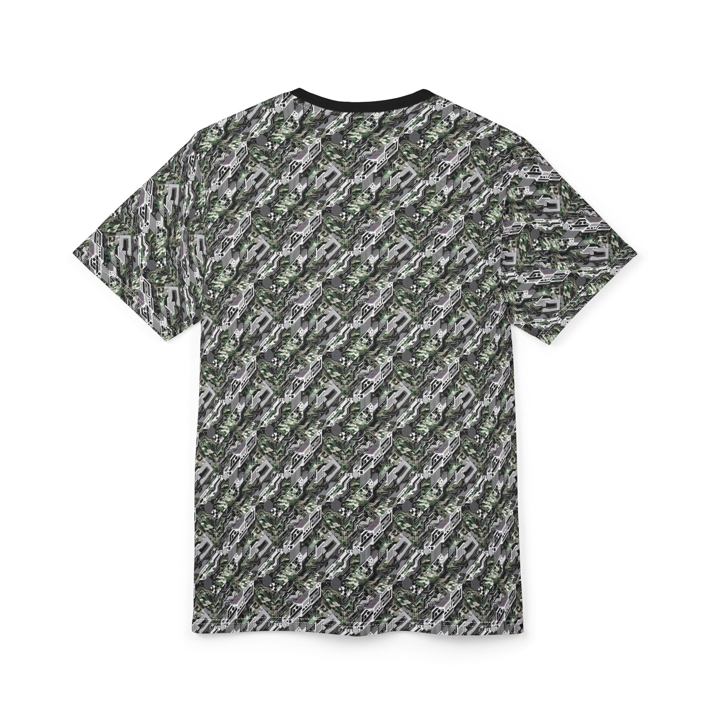 Tech Camo Fusion Tech-Forward Streetwear With a Futuristic Edge Unisex Cut & Sew Tee - 8404 Design-46