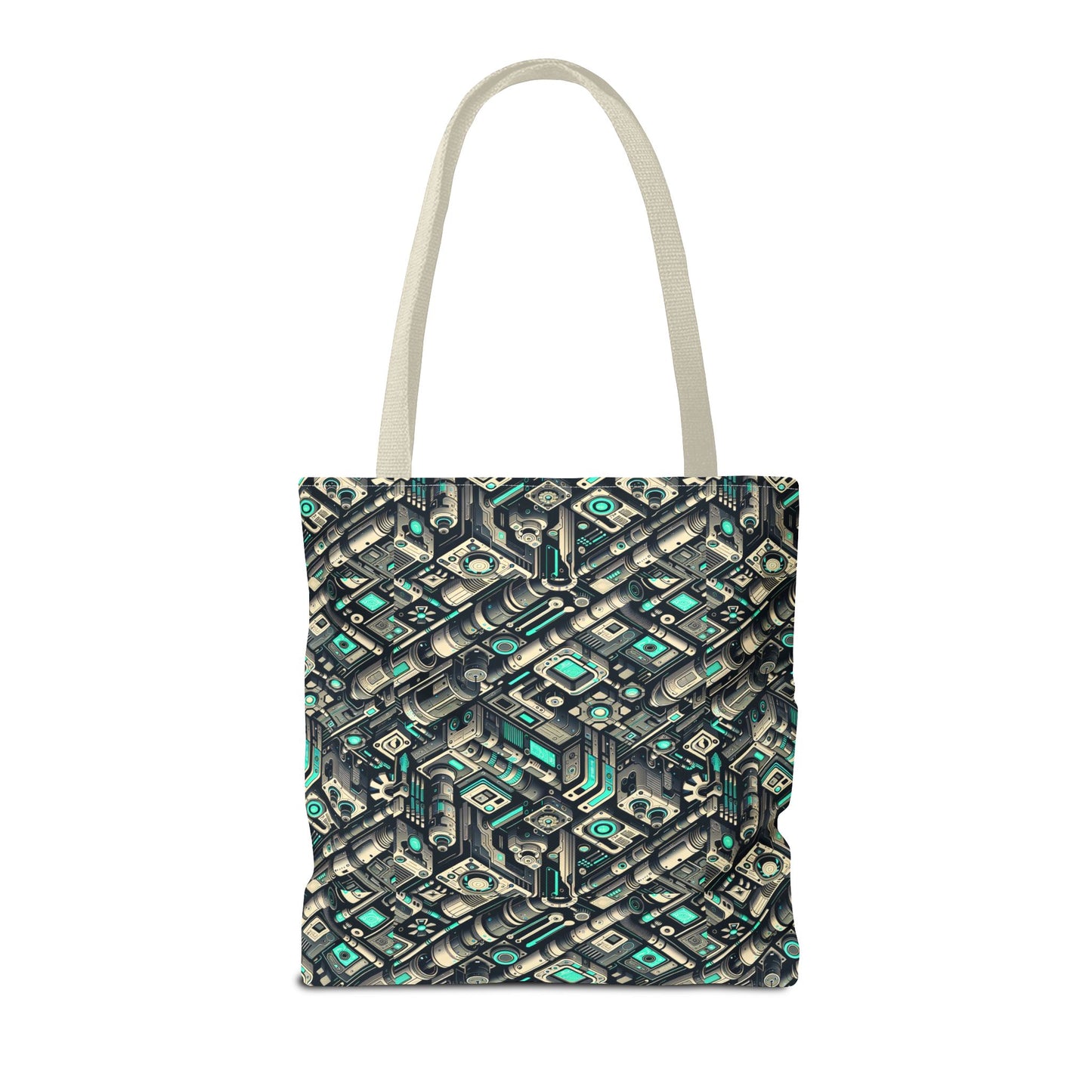 Tech Utility Fusion Modern Tech Streetwear Tote Bag - 8404 Design-49