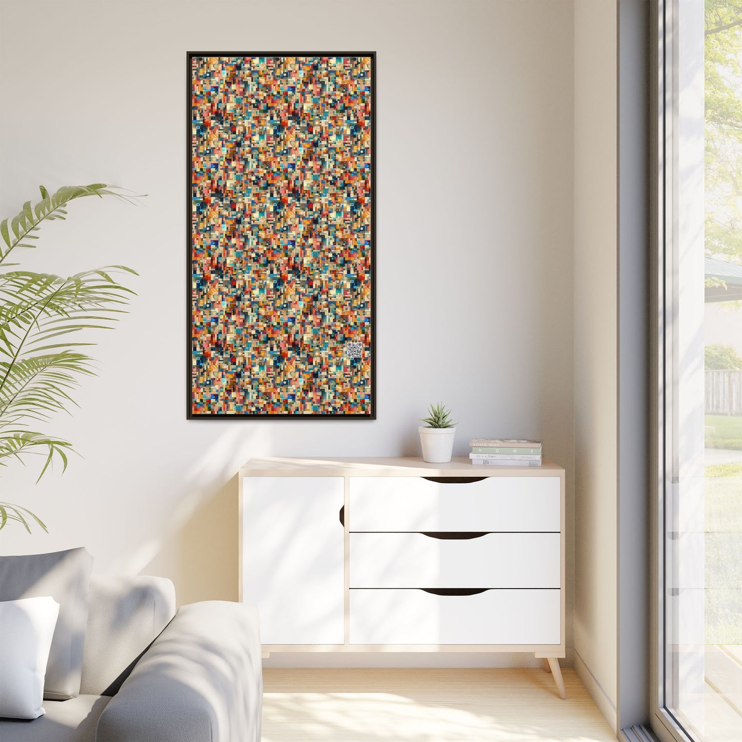 Digital Artistic Expression Artistic Streetwear Matte Canvas, Framed (multi-Color) - 8404 Design-46 B
