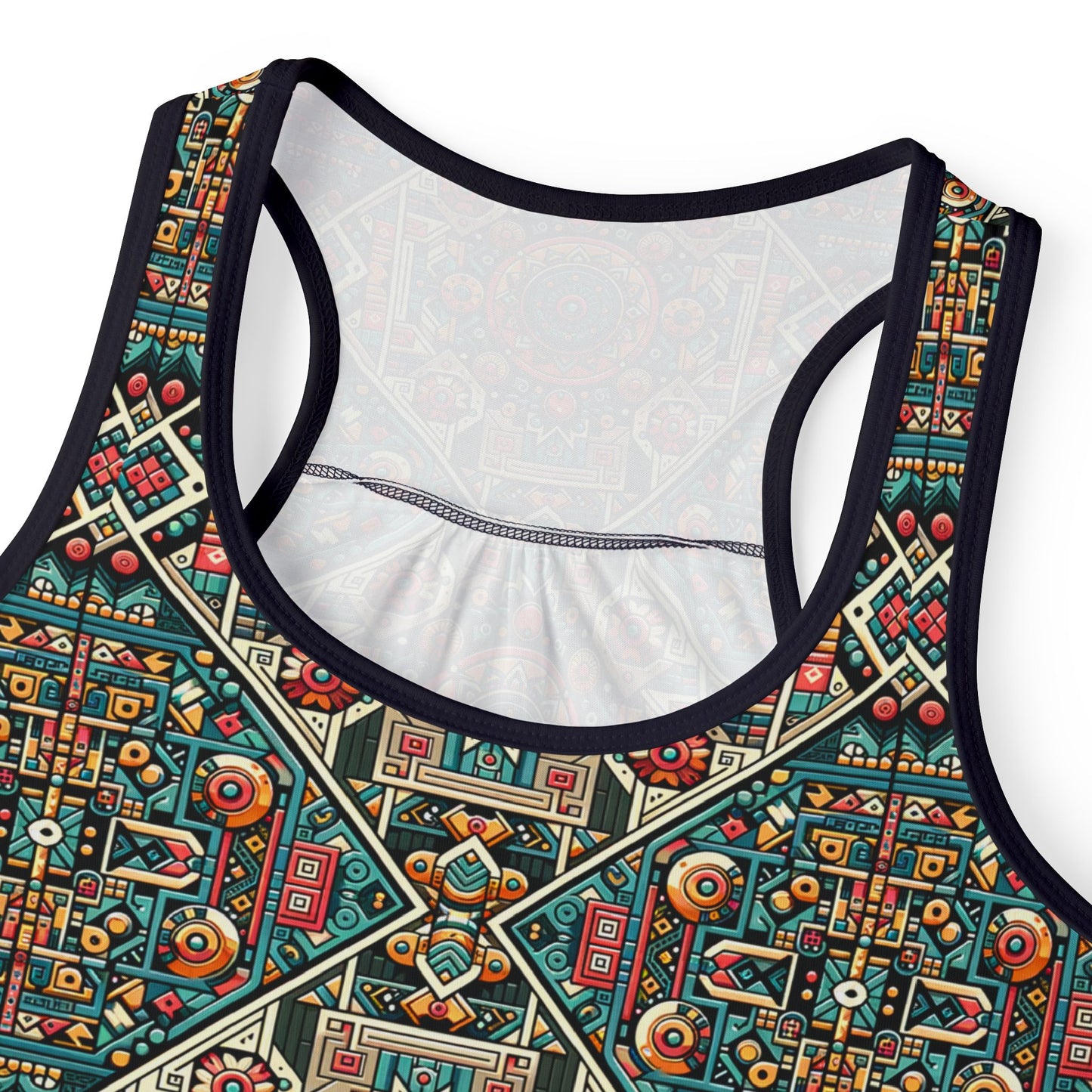 Cultural Fusion Tech Blend of Cultural Heritage With Tech-Inspired Elements Women's Tank Top - 8404 Design-74