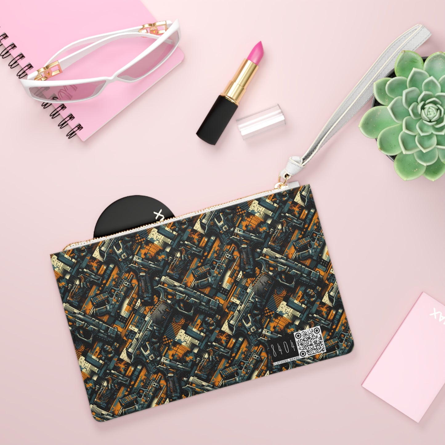 Digital Punk Futuristic Grunge Clutch Bag - 8404 Design-47