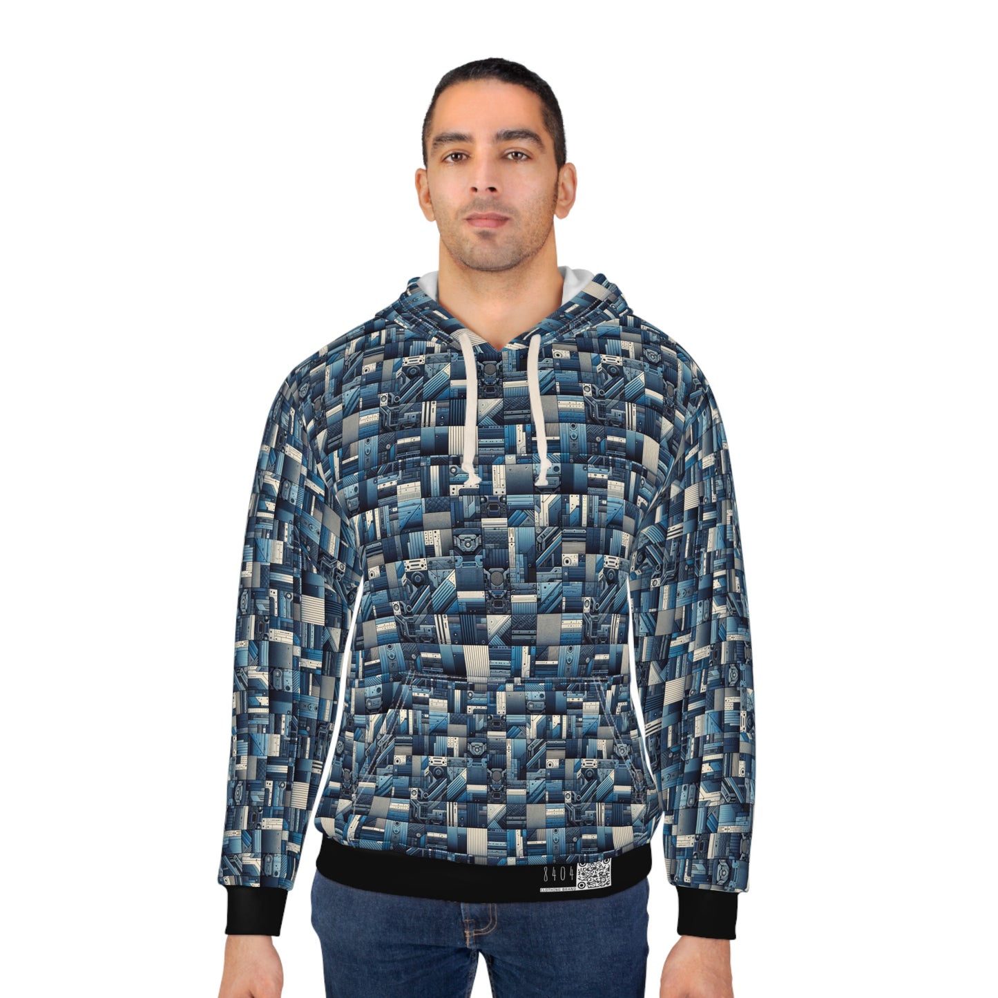 Tech-Inspired Utility Tech-Forward Streetwear With Utilitarian Edge Pullover Hoodie - 8404 Design-44