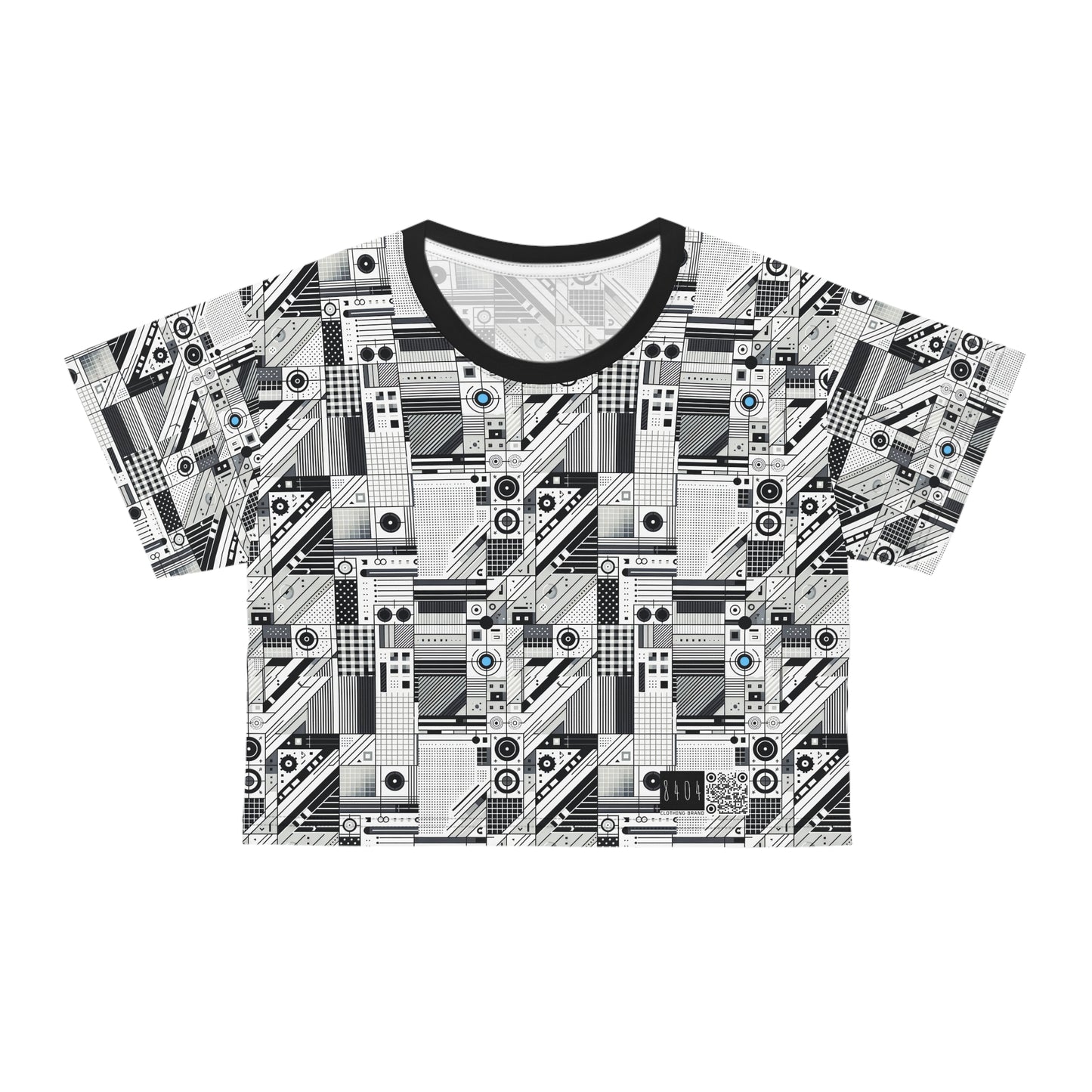 Digital Minimalism Minimalist Tech Crop Tee - 8404 Design-52