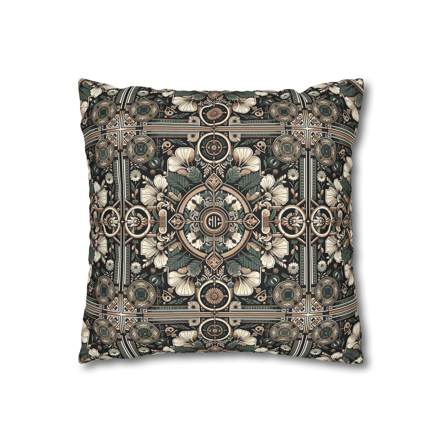 Cyber Garden Party Tech Garden Extravaganza Spun Polyester Square Pillowcase - 8404 Design-66