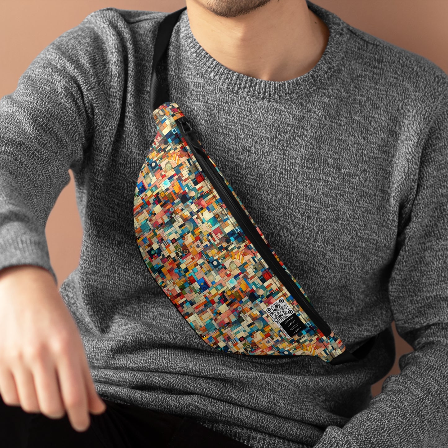 Digital Artistic Expression Artistic Streetwear Fanny Pack - 8404 Design-46