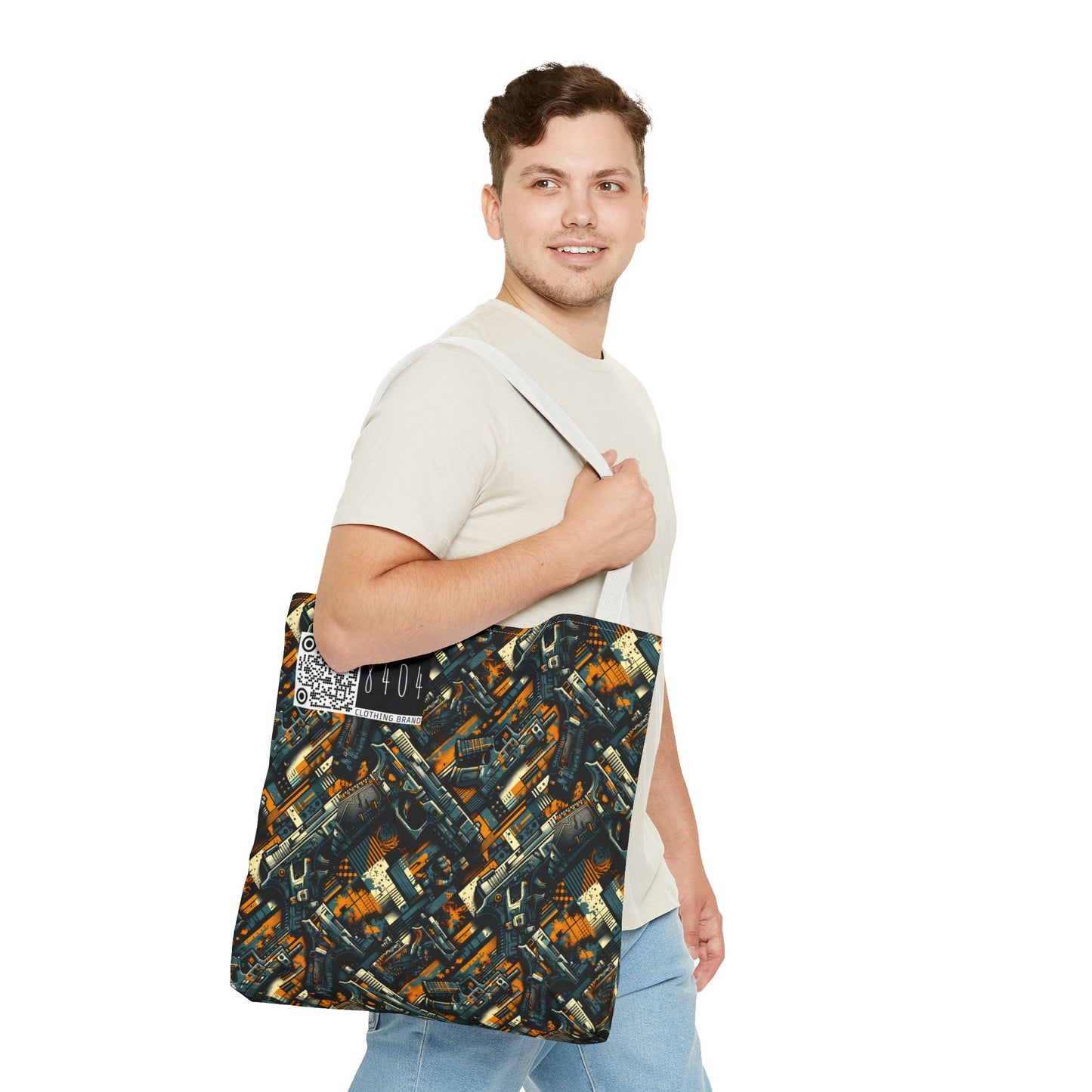 Digital Punk Futuristic Grunge Tote Bag - 8404 Design-47