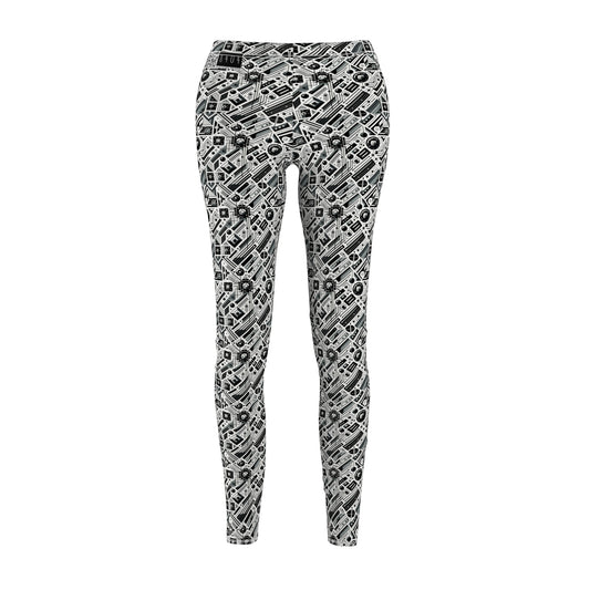Digital Minimalism Minimalist Tech Women's Cut & Sew Casual Leggings - 8404 Design-62
