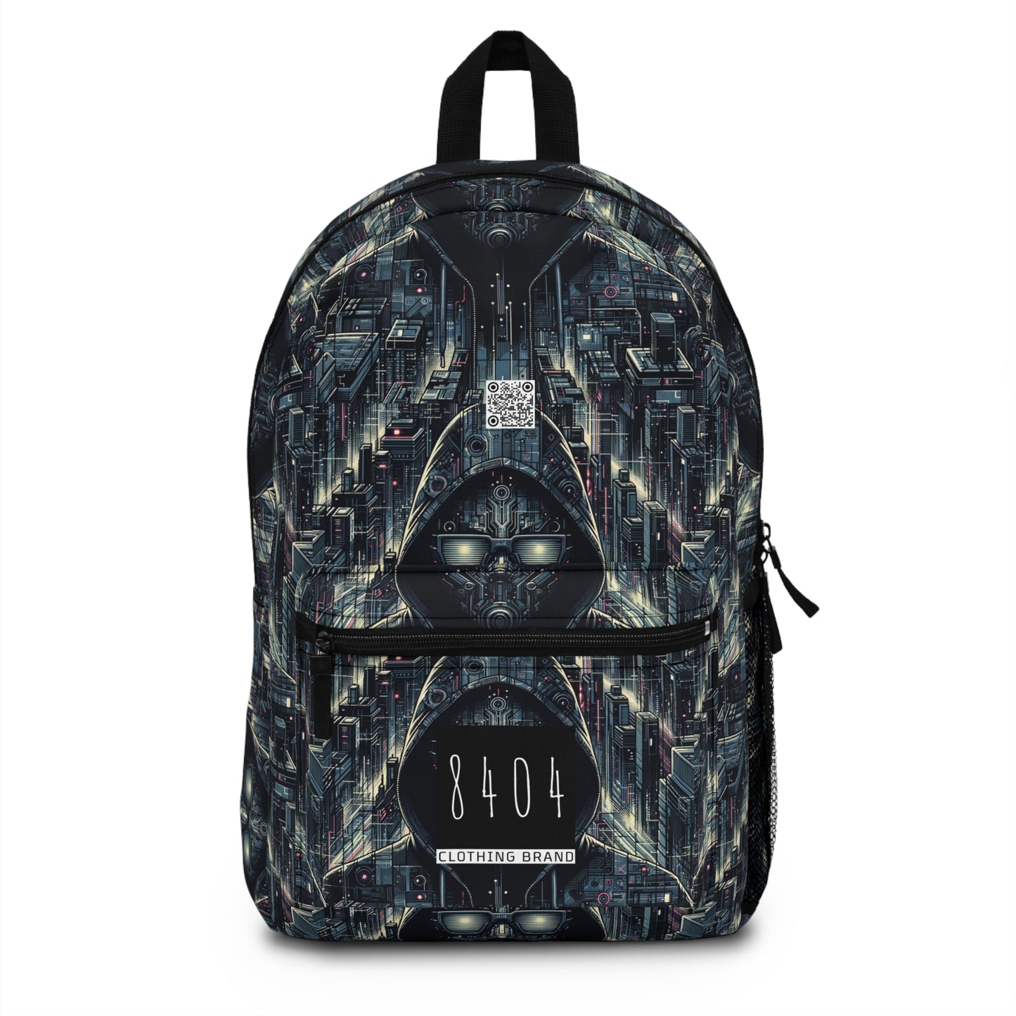 Tech Noir Aesthetics Sleek Tech Streetwear Backpack - 8404 Design-56