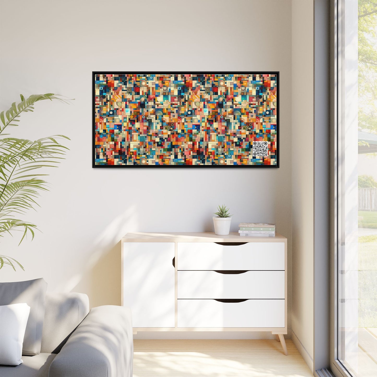 Digital Artistic Expression Artistic Streetwear Matte Canvas, Framed (multi-Color) - 8404 Design-46 B