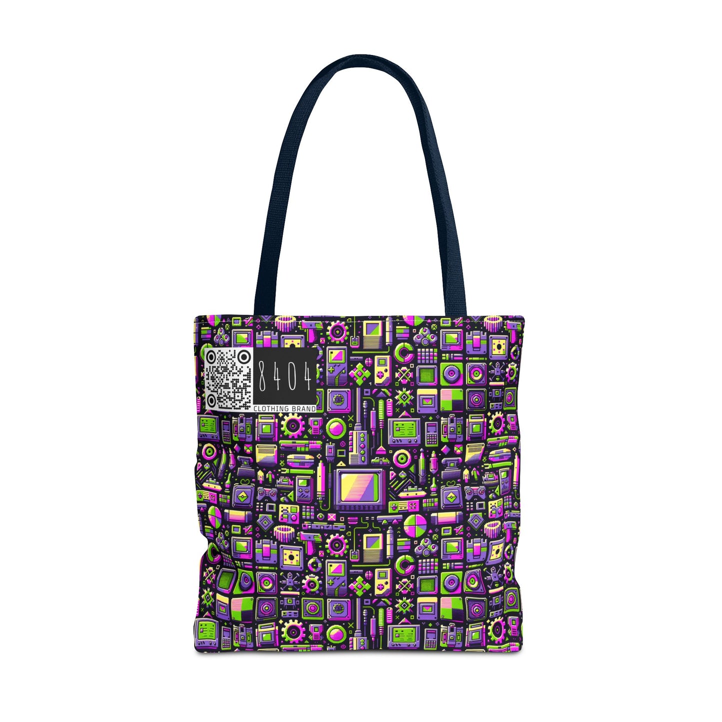 Digital Nostalgia Remix Modern Vintage Fusion Tote Bag - 8404 Design-67