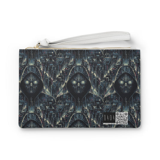 Tech Noir Aesthetics Sleek Tech Streetwear Clutch Bag - 8404 Design-56