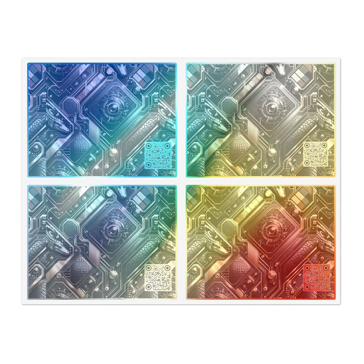 Tech Noir Fusion Sleek Tech Luxe Sticker Sheets - 8404 Design-56