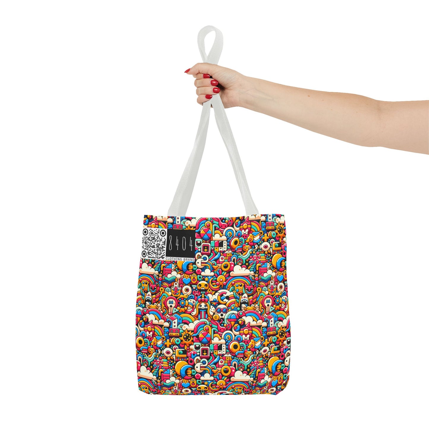 Neon Pop Playful Pop Culture Mashup Tote Bag - 8404 Design-62