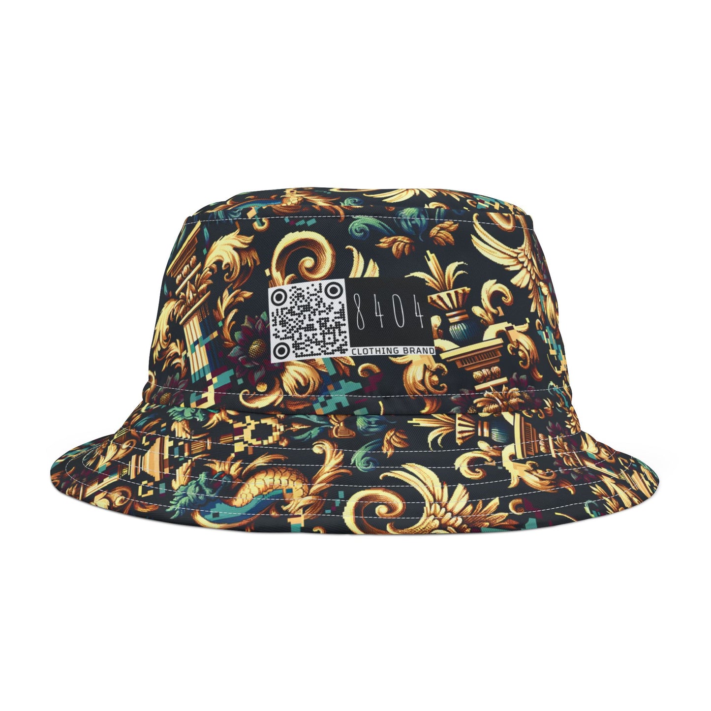 Digital Renaissance Modern Baroque Fusion Bucket Hat - 8404 Design-57