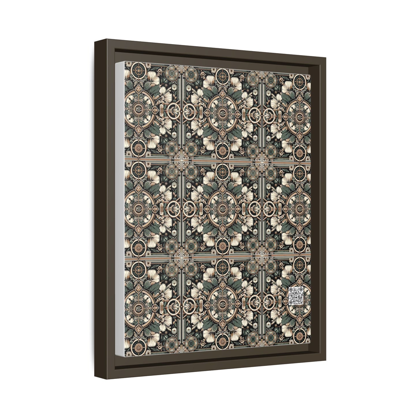 Cyber Garden Party Tech Garden Extravaganza Matte Canvas, Framed (multi-Color) - 8404 Design-66 A