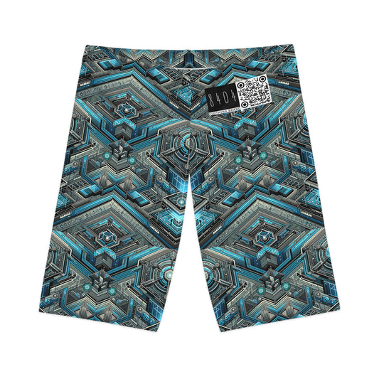 Tech-Infused Futurism Sleek Tech Edge Women's Bike Shorts - 8404 Design-49