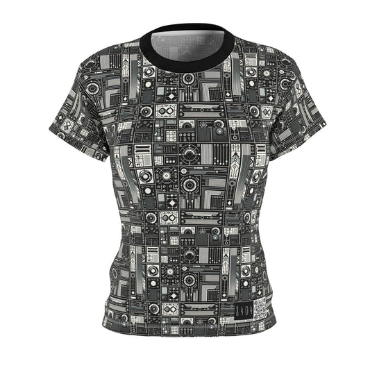 Digital Minimalism Minimalist Tech Women's Cut & Sew Tee - 8404 Design-62